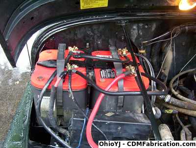 YJ Dual Battery Tray