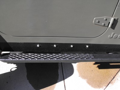 Filling holes in Jeep Tub