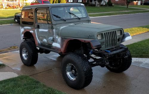 Jeep Hood Primered