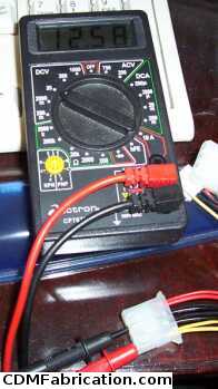 Checking battery voltage