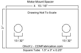 Custom Jeep Motor Mount Lift