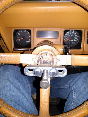 Use steering wheel removal tool