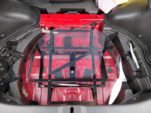 370Z Spare Tire Eliminator Installed
