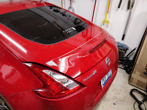 370Z Sport Spoiler Removal