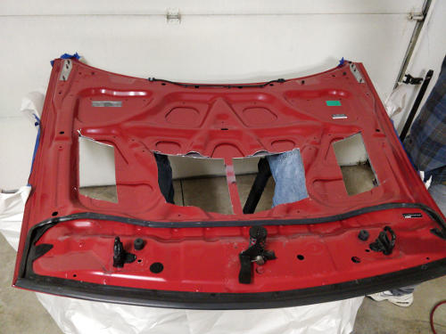 Trackspec hood cutting