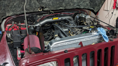 YJ Griffin Radiator Installed