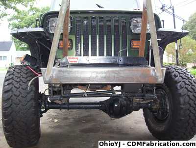 YJ Front Bumper Fitting